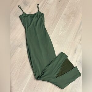 Elegant Green Slip Dress